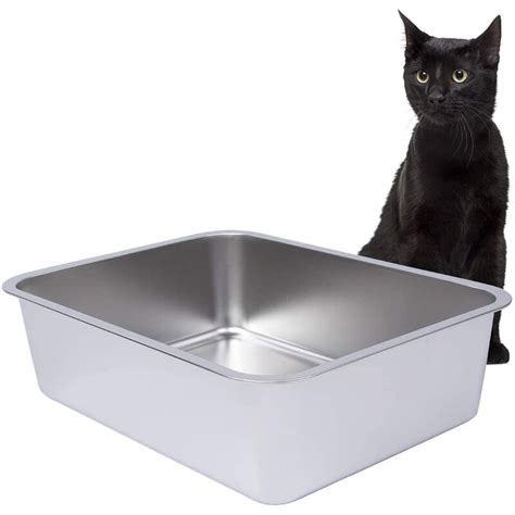 metal liter box|stainless steel kitty litter boxes.